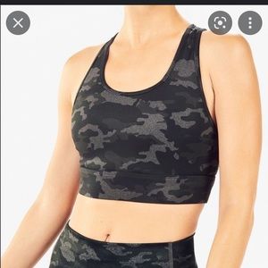Fabletics Mila Midi Medium Impact Sports Bra In Camo